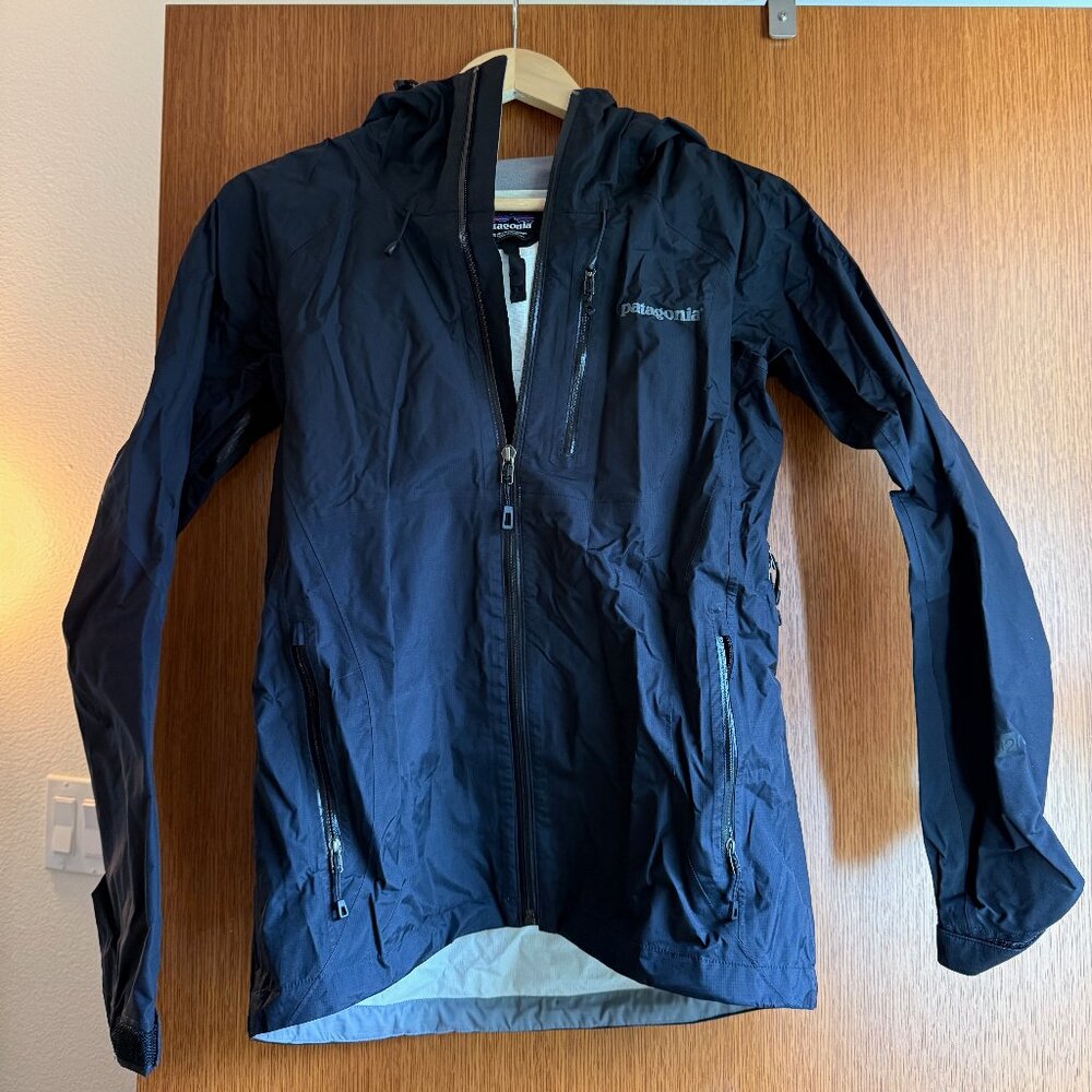 Black Patagonia Rain Jacket, Size XS